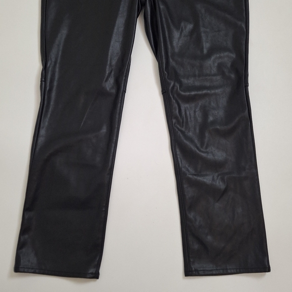 New Gap Vintage Slim High Rise Faux Leather Pants Size 16 - Picture 9 of 14